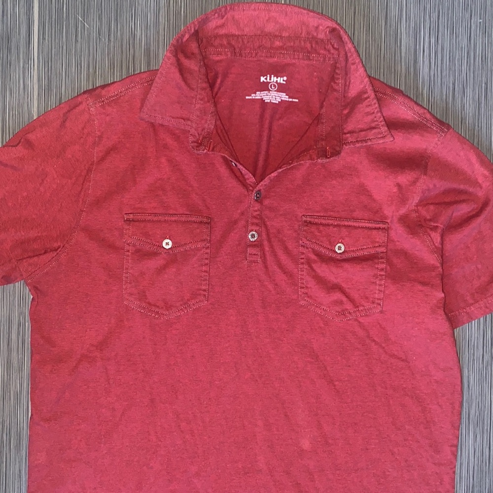 Kuhl Red Men's Polo Shirt